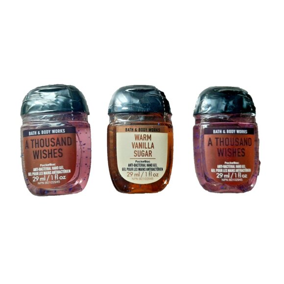 Bath & Body Works Pocketbac Hand Gel Antibacterial 3 Pack Sealed - Picture 1 of 1